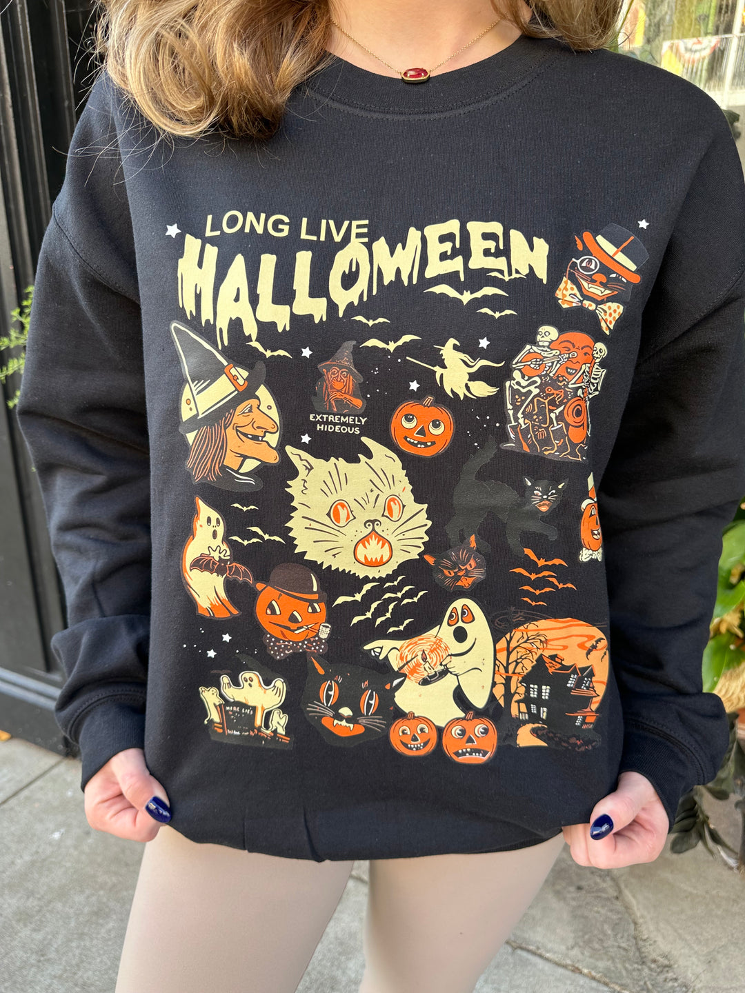 Plus Long Live Halloween Sweatshirt