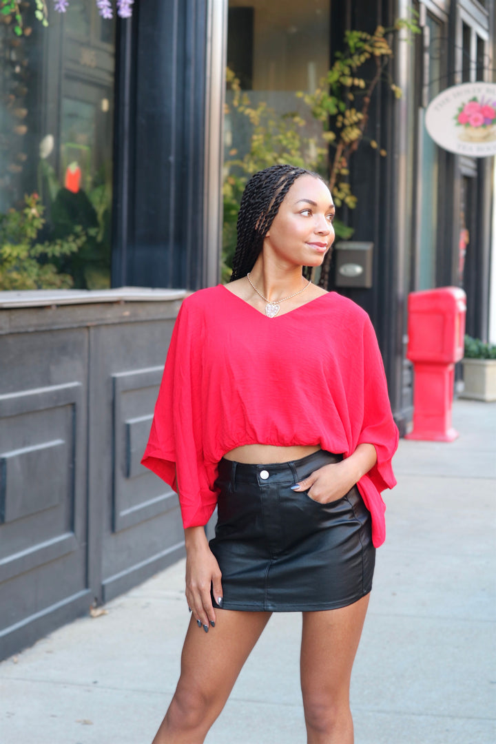Leather Mini Skirt