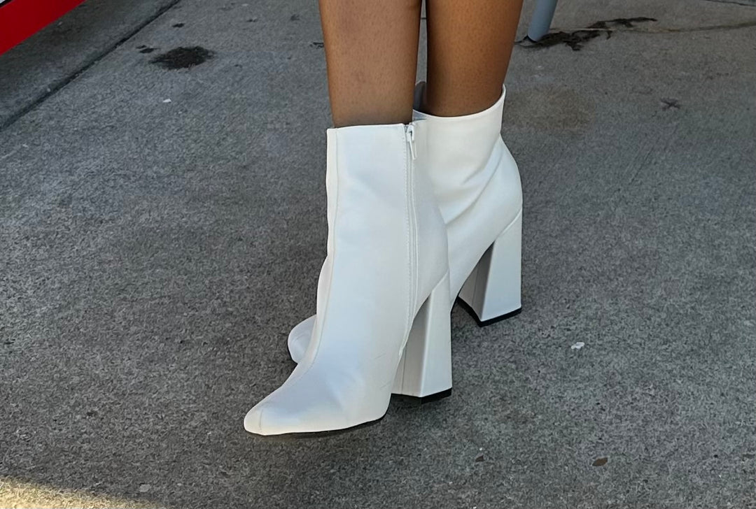 High Top Casual High Heel Booties