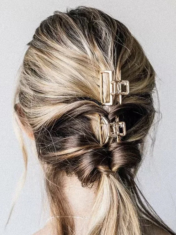 Cutout Metal Hair Claw Clip