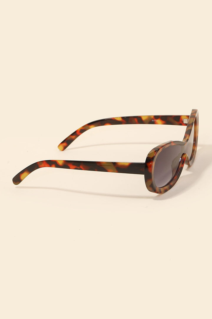 Mono Lens Acetate Frame Sunglasses