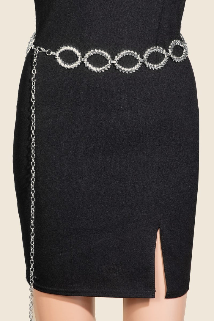 Twisted Oval Hoops Chain Belt