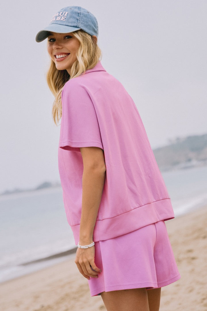 Plus Butter Soft Top and Shorts Set