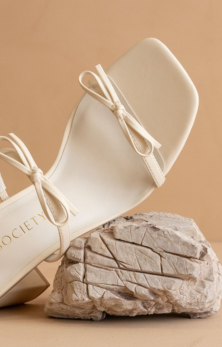Wendy Double Strap Bow Heel