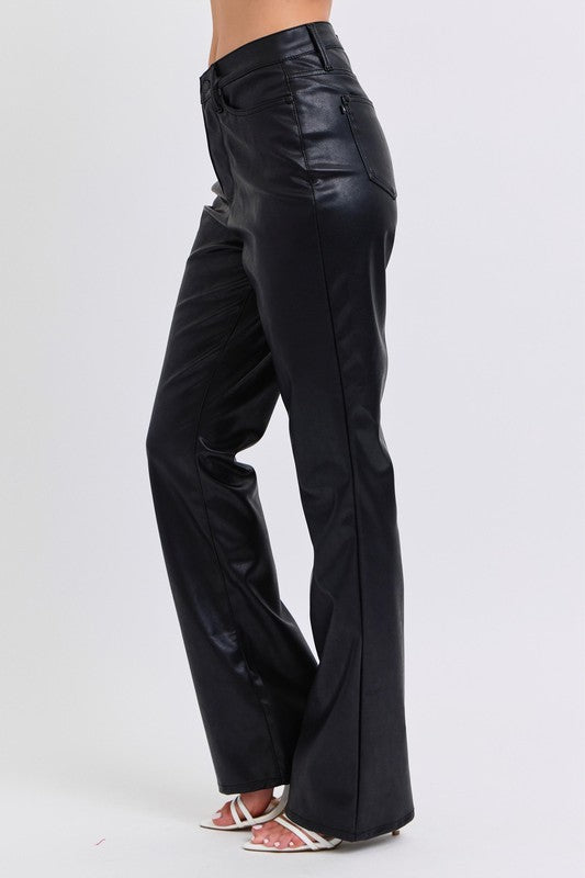 Judy Blue Tummy Control Faux Leather Bootcut