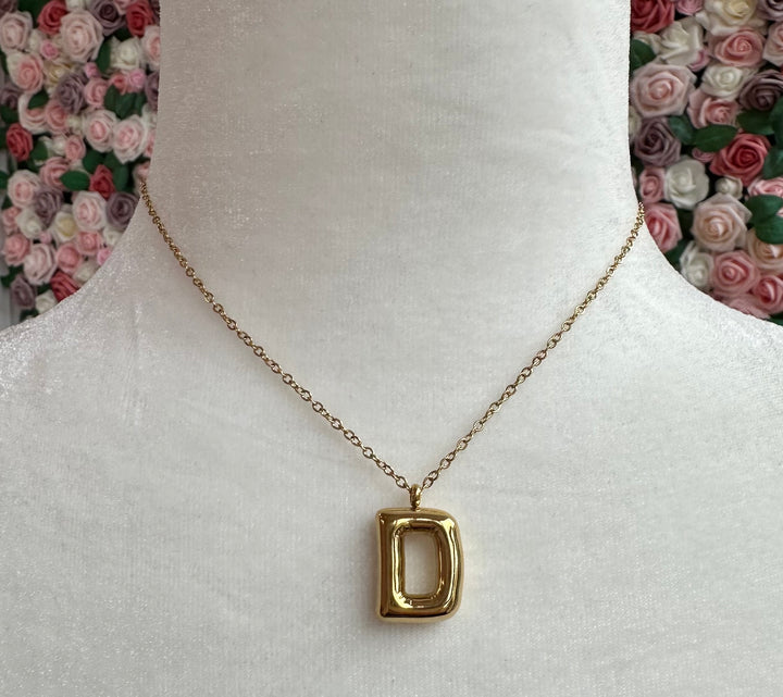 Bubble Initial Necklace