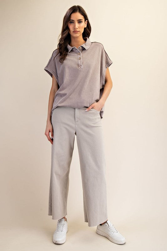 Plus Size Cotton Poly Top