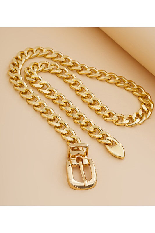 Buckle Chain Geometric Alloy Chain Necklace