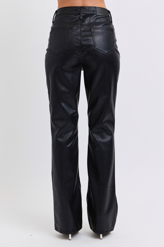 Judy Blue Tummy Control Faux Leather Bootcut