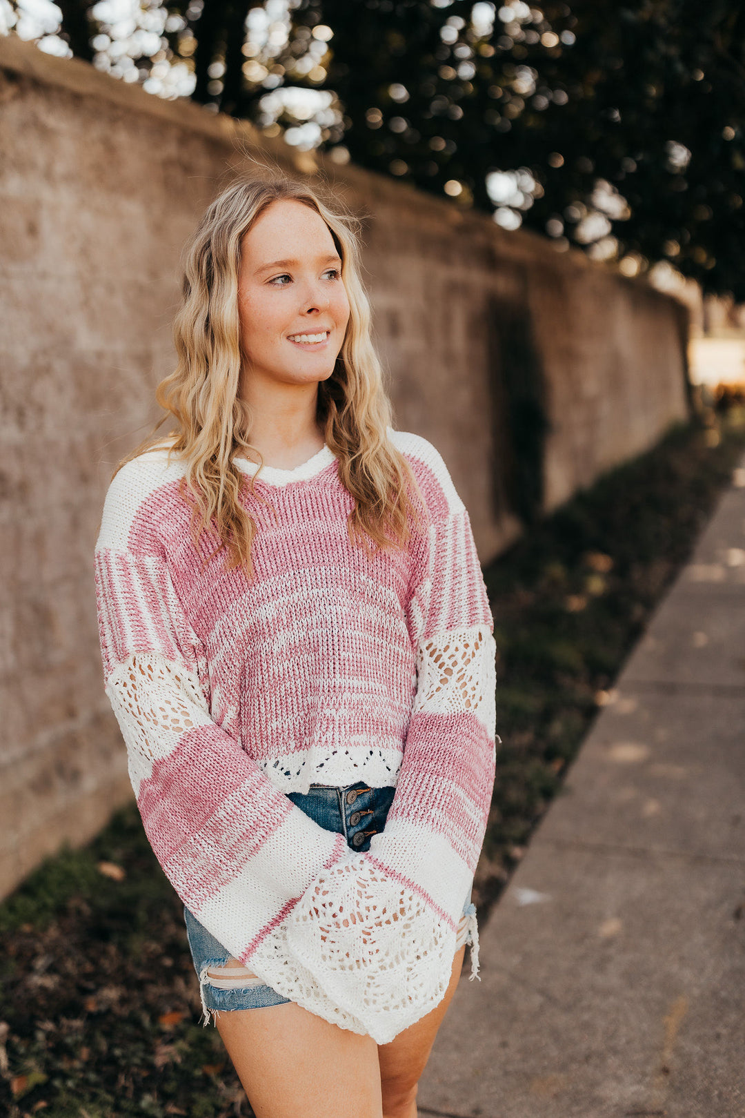 Color Block Hooded Sweater