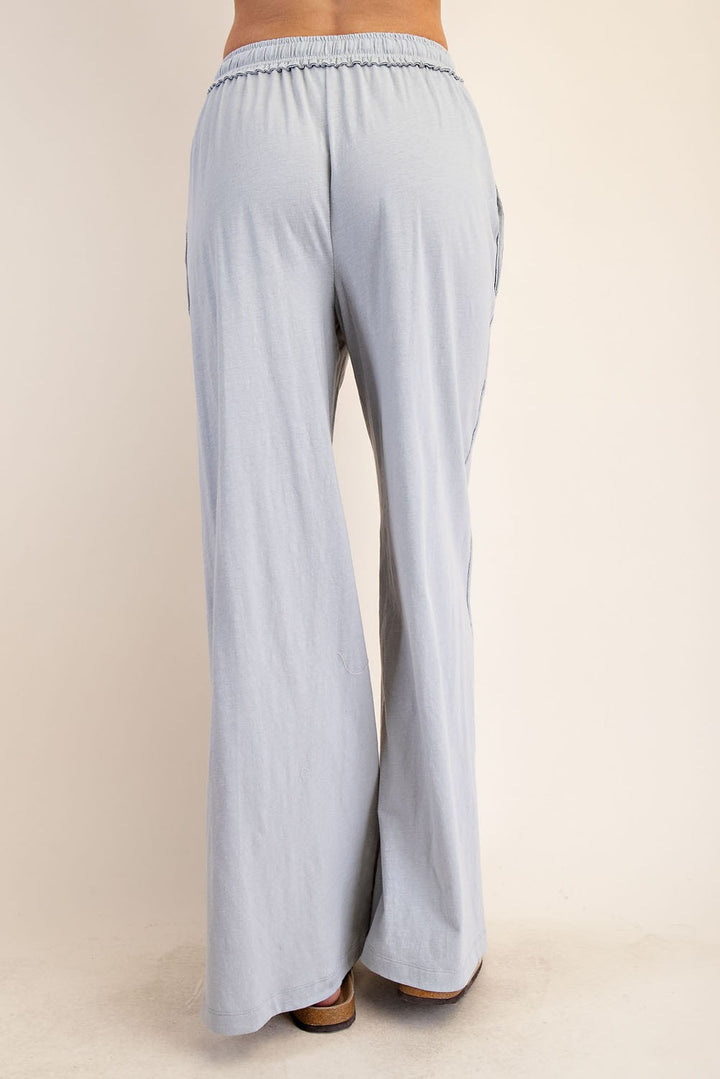 Cotton Slub Lounging Wide Pant
