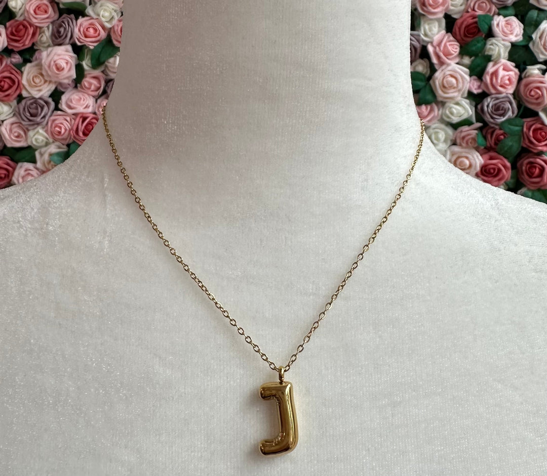 Bubble Initial Necklace