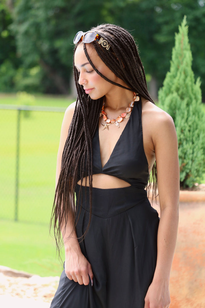 Boho Irregular Starfish Shell Bead Necklace