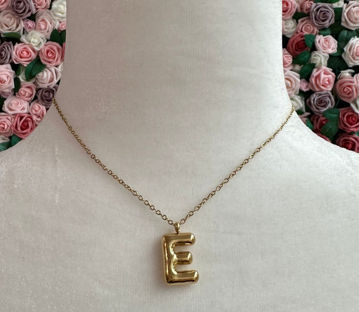 Bubble Initial Necklace