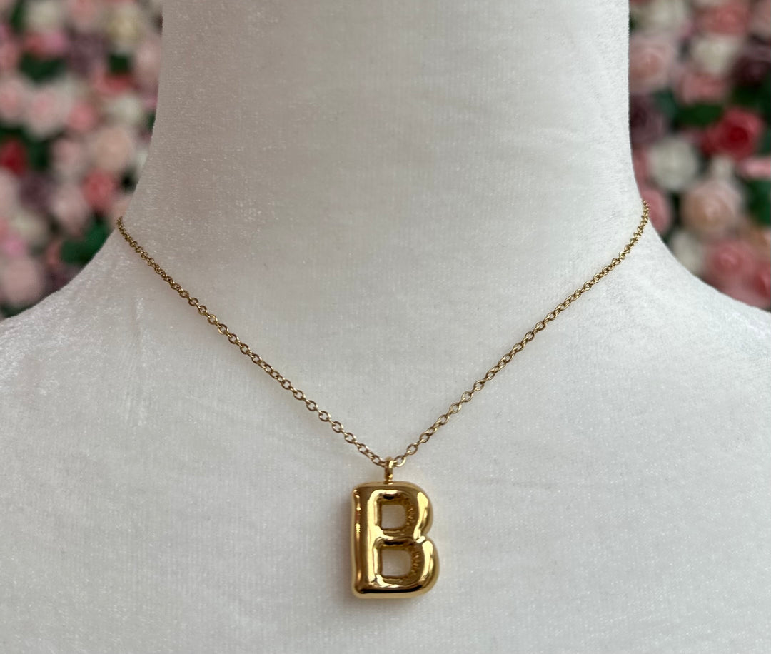 Bubble Initial Necklace