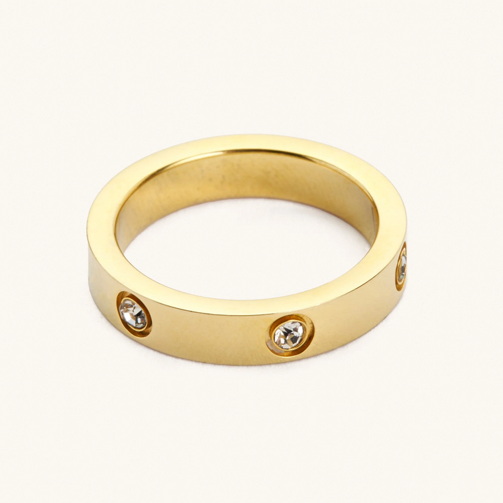Waterproof Gold Corinne Ring