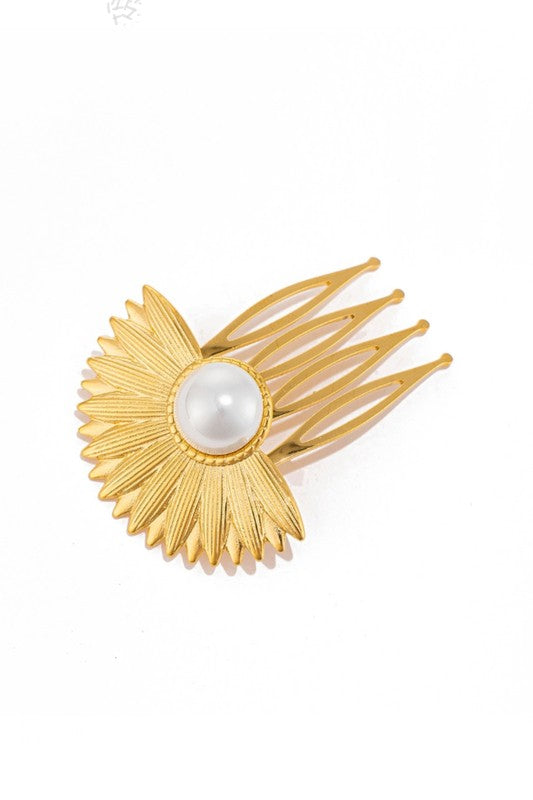 Star Shell Hairpin Metal Bangs Side Hair Clip