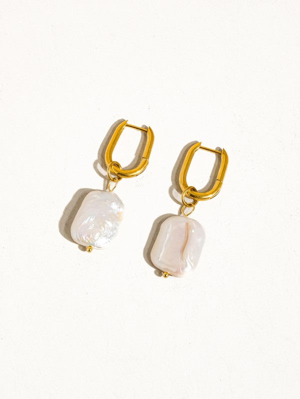18K Gold Non-Tarnish Classic Pearl Earring
