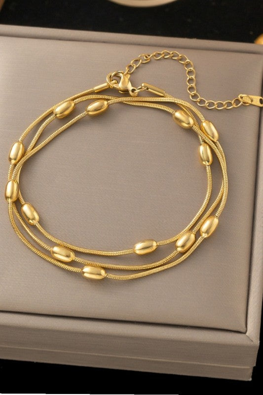 Multi-layer Titanium Steel Stackable Bracelets