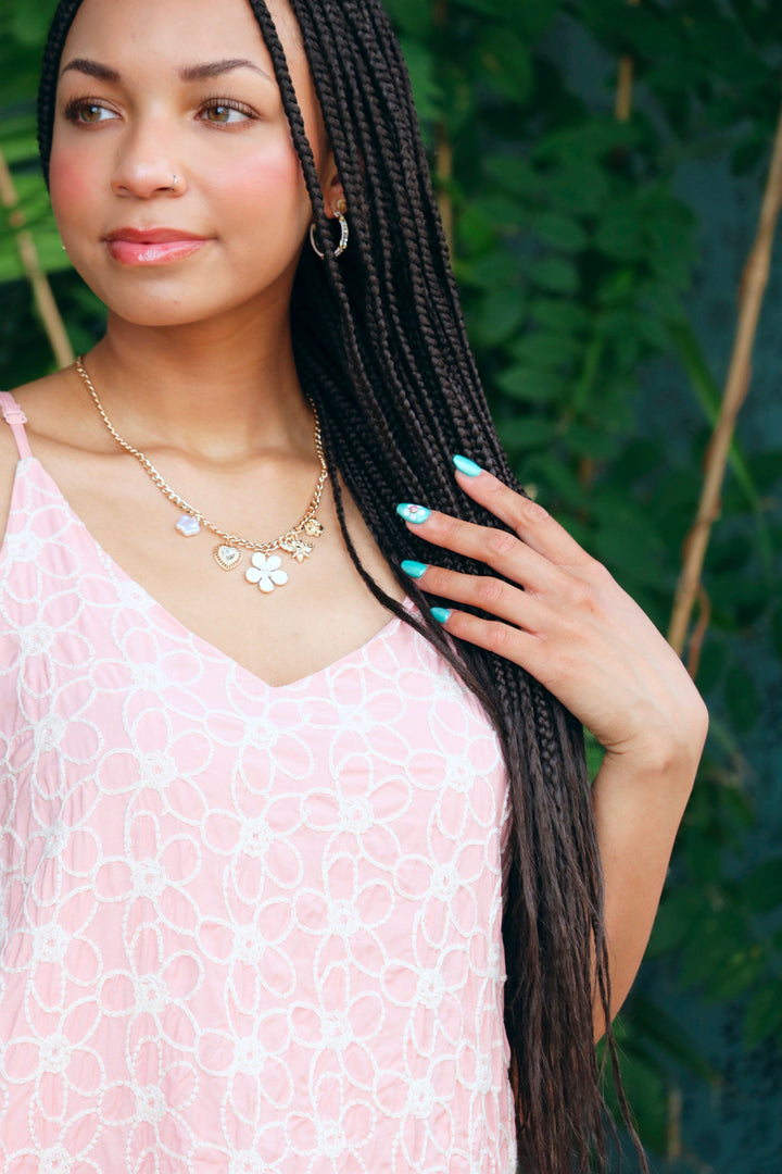 Tiered Maxi Dress with Embroidery