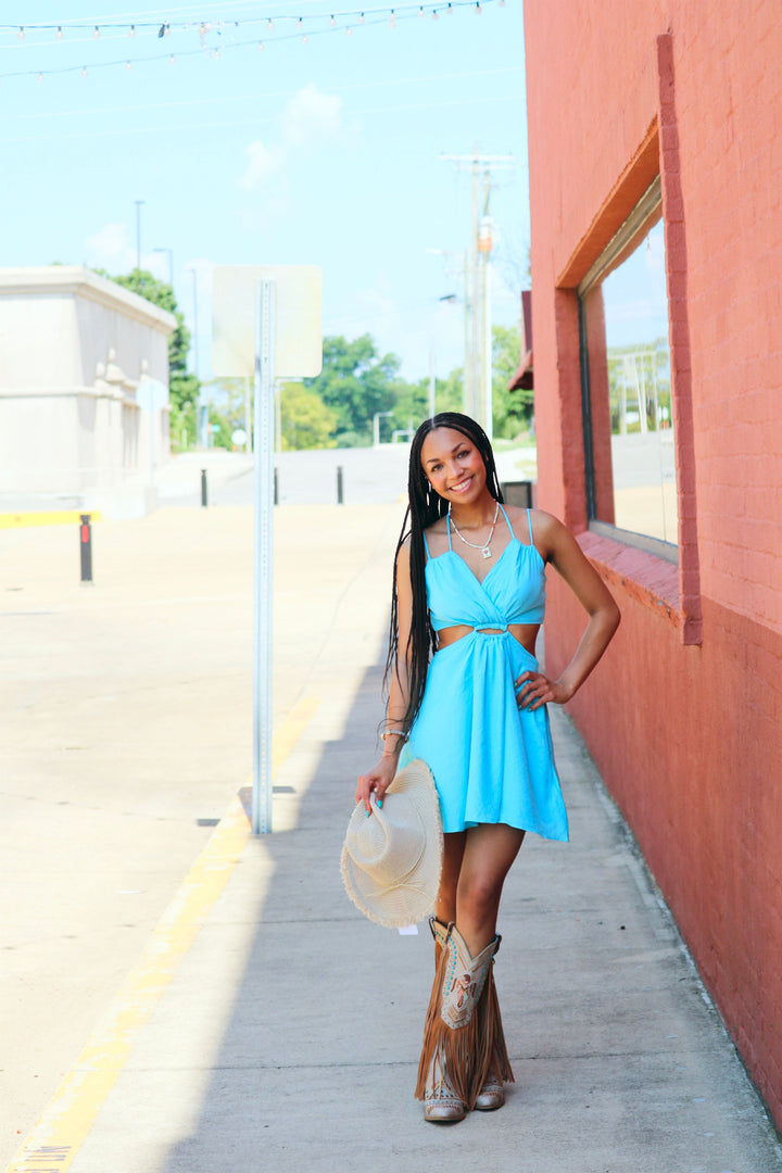 Backless romper