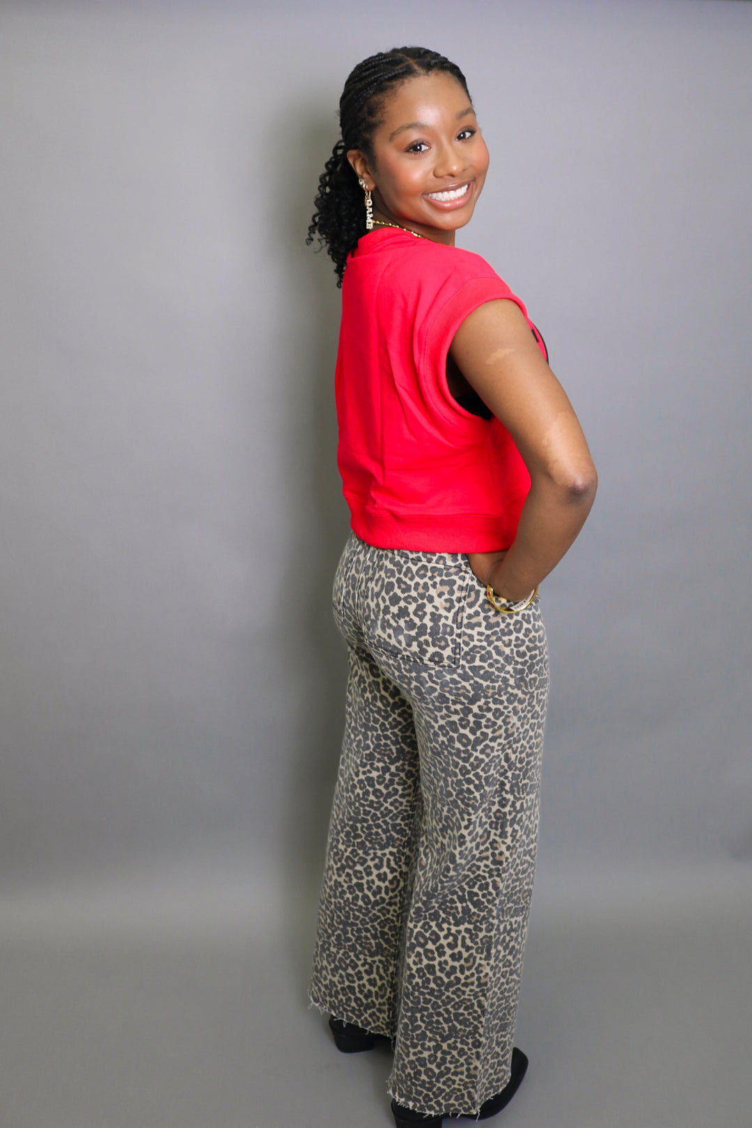Gameday Boxy Cropped Terry Top