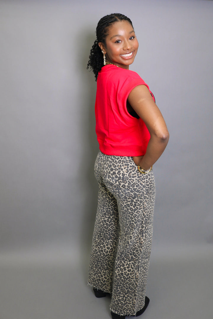 Gameday Boxy Cropped Terry Top