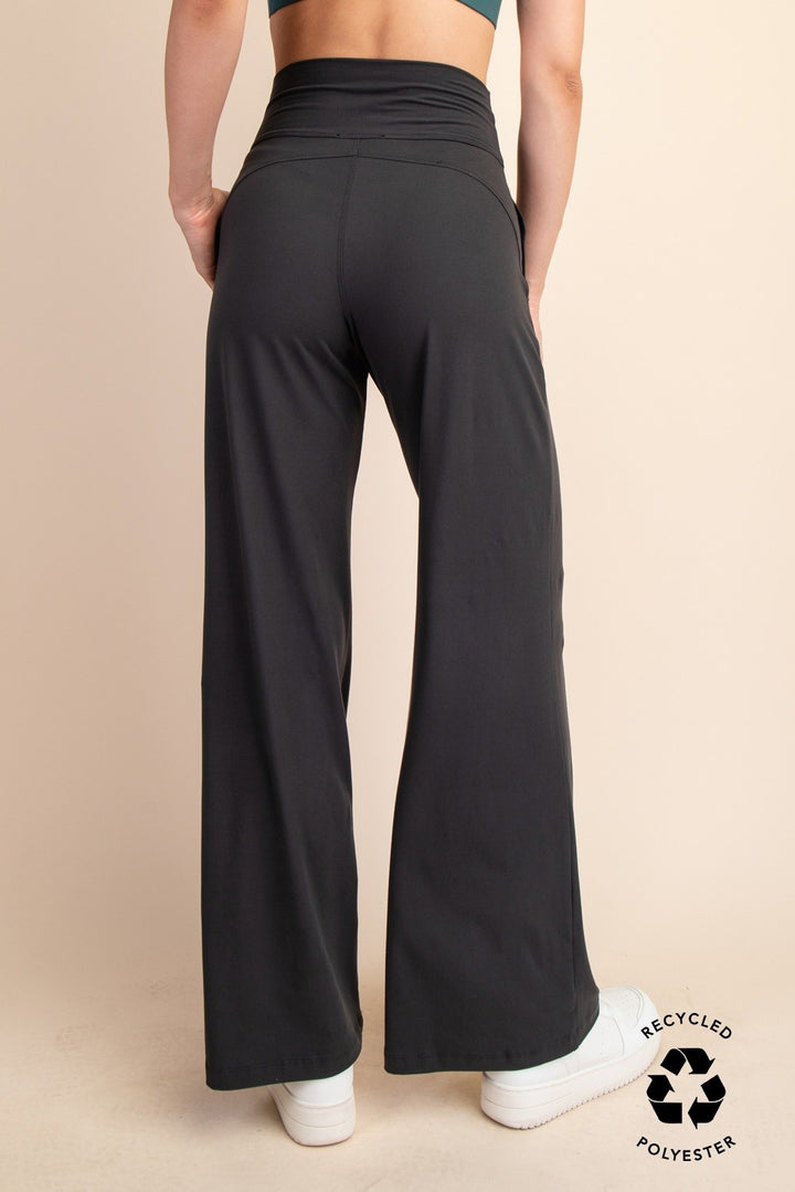 Plus Size Recycled Butter V Waist Wide Pant